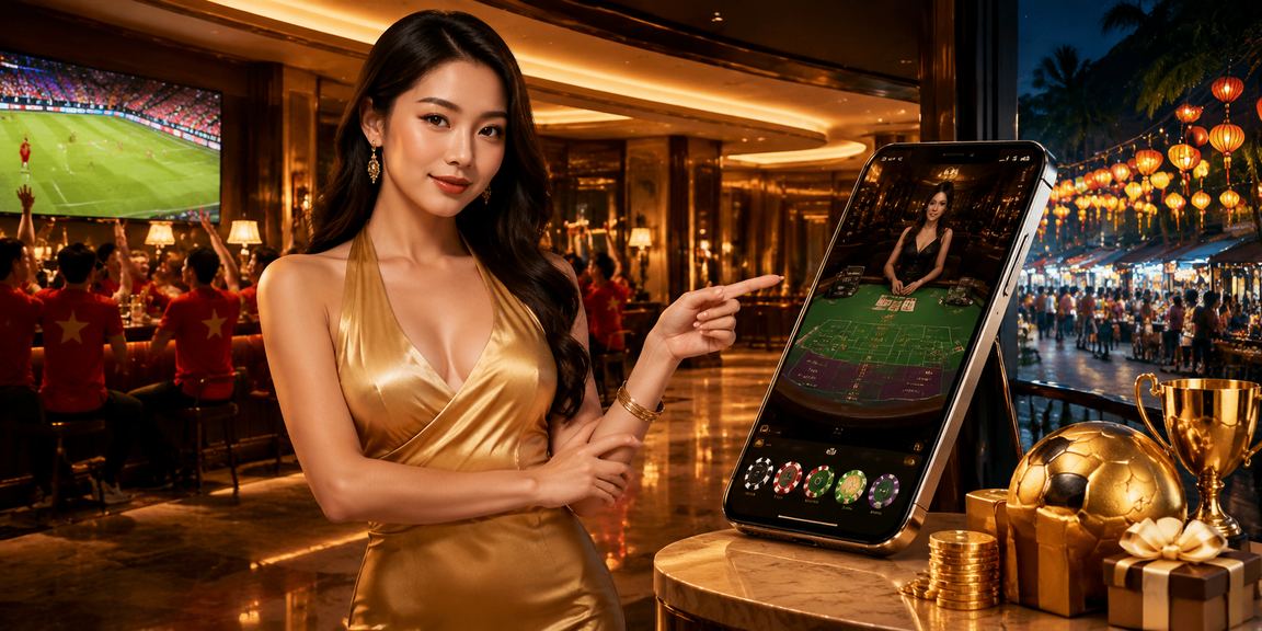 Người chơi baccarat tại sòng bài Việt Nam với phong cách hiện đại
